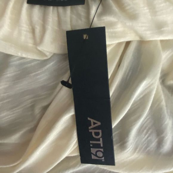 Apt 9 Cream Open Front  Short Sleeve Cardigan - Picture 4 of 6